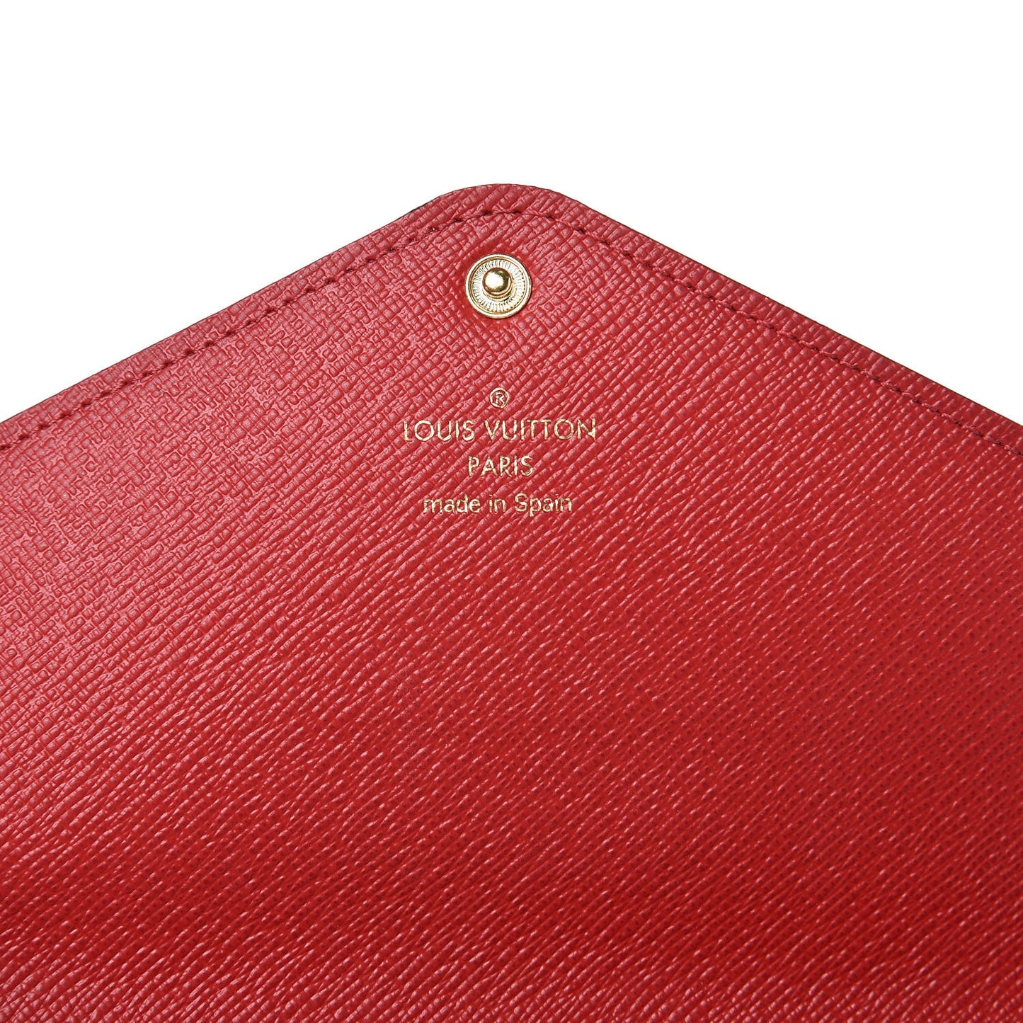 Damier Ebene Josephine Wallet Red