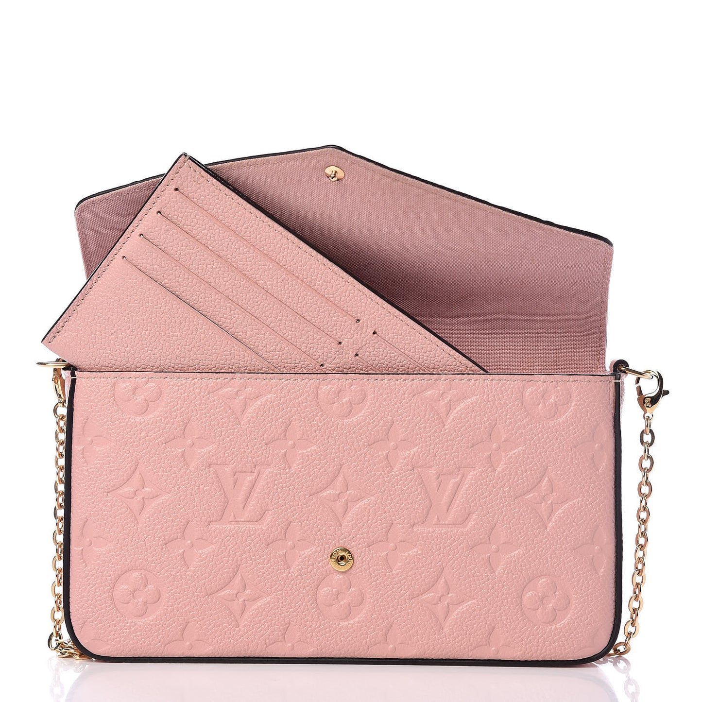 Empreinte Pochette Felicie Chain Wallet Rose Poudre