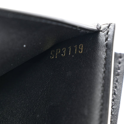 Louis Vuitton Monogram Flower Lock Compact Wallet Black 7 of 12