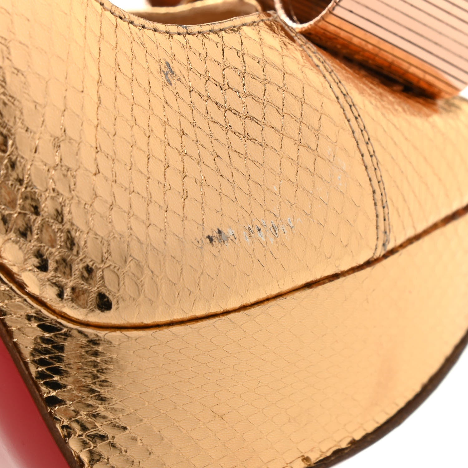 Christian Louboutin Ayers Metal Nodo 150 Pumps 37 Gold 19 of 21