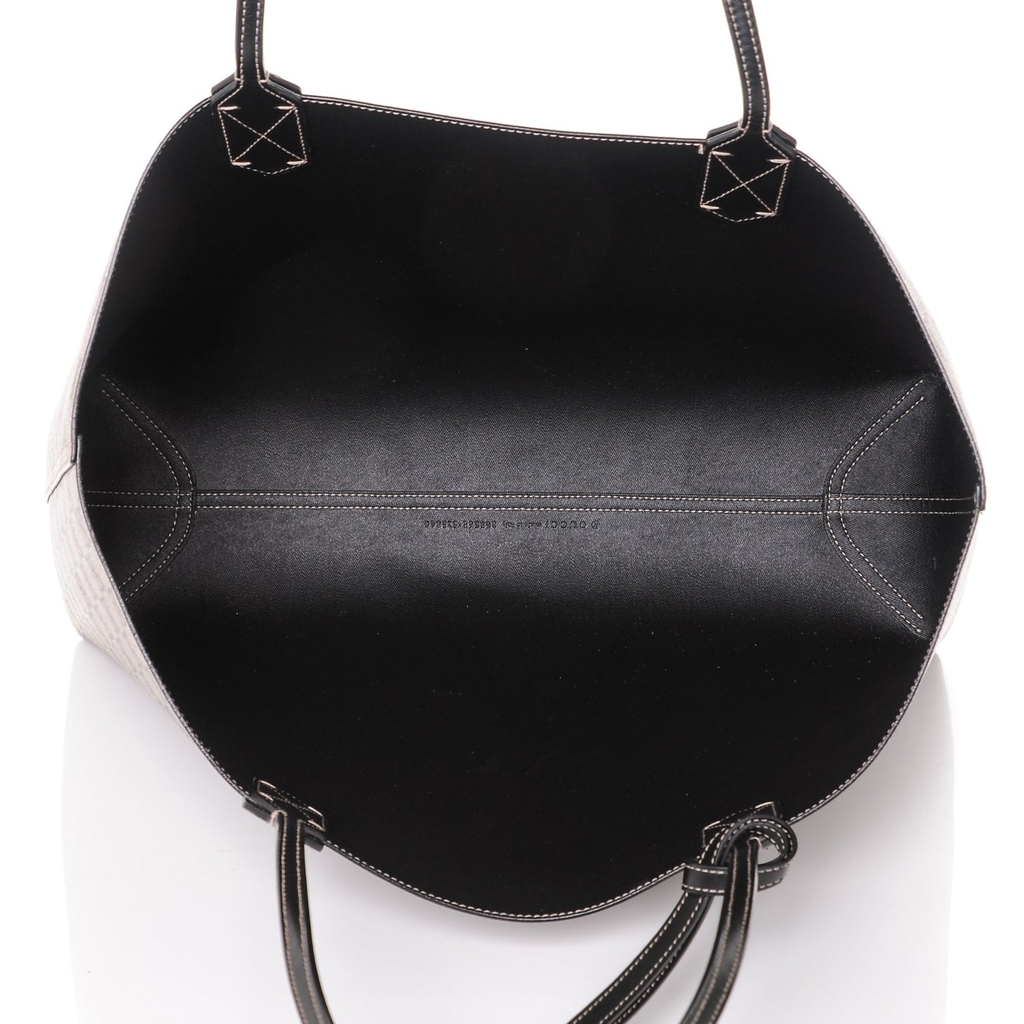 Calfskin GG Supreme Monogram Medium Reversible Tote Black