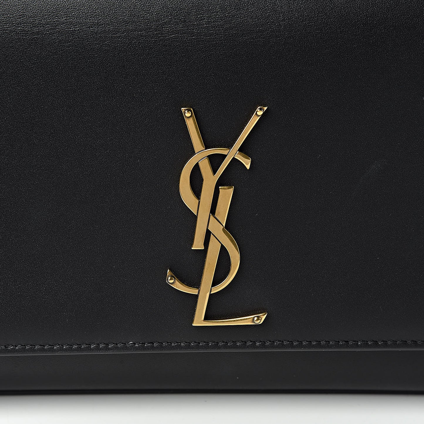 Calfskin Medium Monogram Kate Satchel Black Multicolor