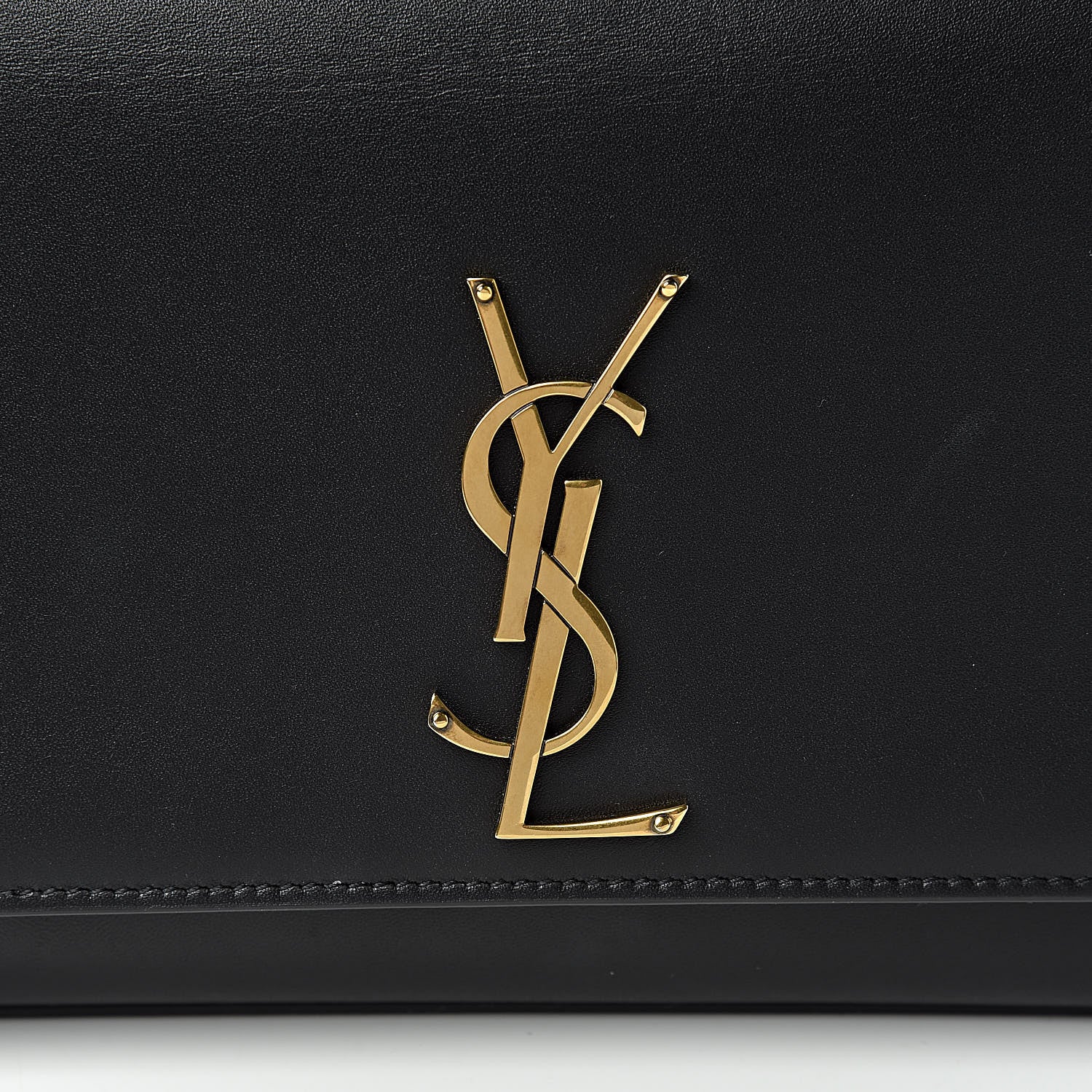Saint Laurent Calfskin Medium Monogram Kate Satchel Black Multicolor 8 of 11