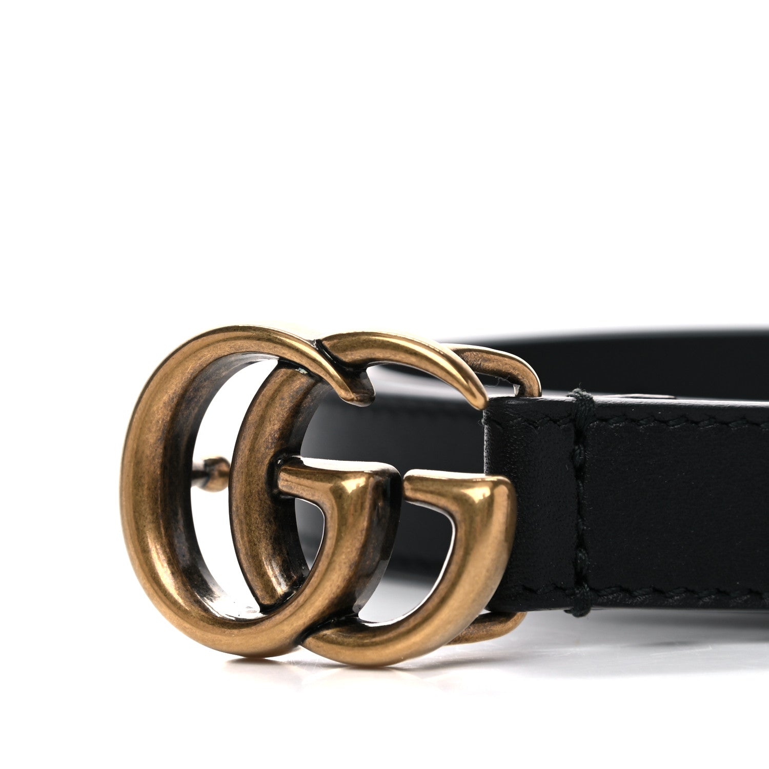 Gucci Calfskin Double G 20mm Belt 65 26 Black 3 of 5