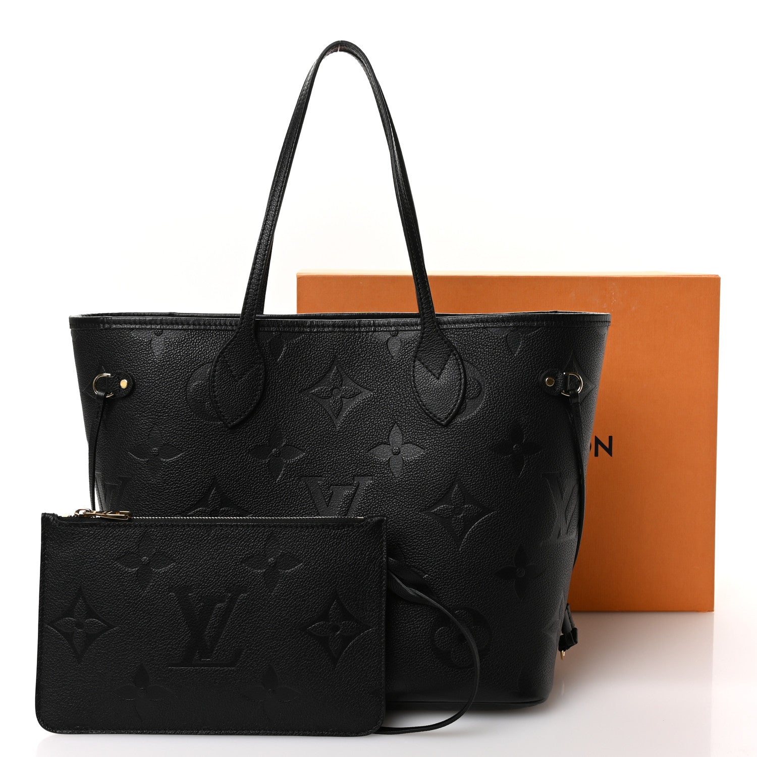 Louis Vuitton Empreinte Monogram Giant Neverfull MM Black 11 of 11