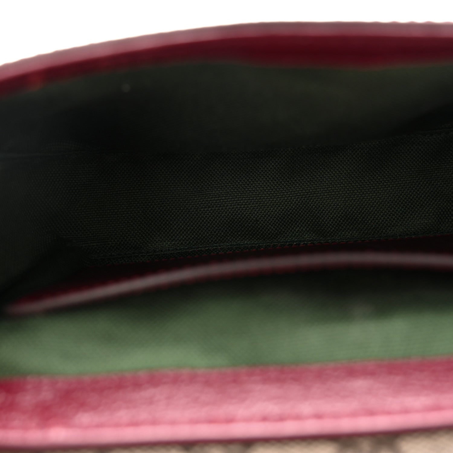 Gucci GG Supreme Monogram Textured Dollar Calfskin Small Ophidia Top Handle Shoulder Bag Beige Bordeaux 5 of 11