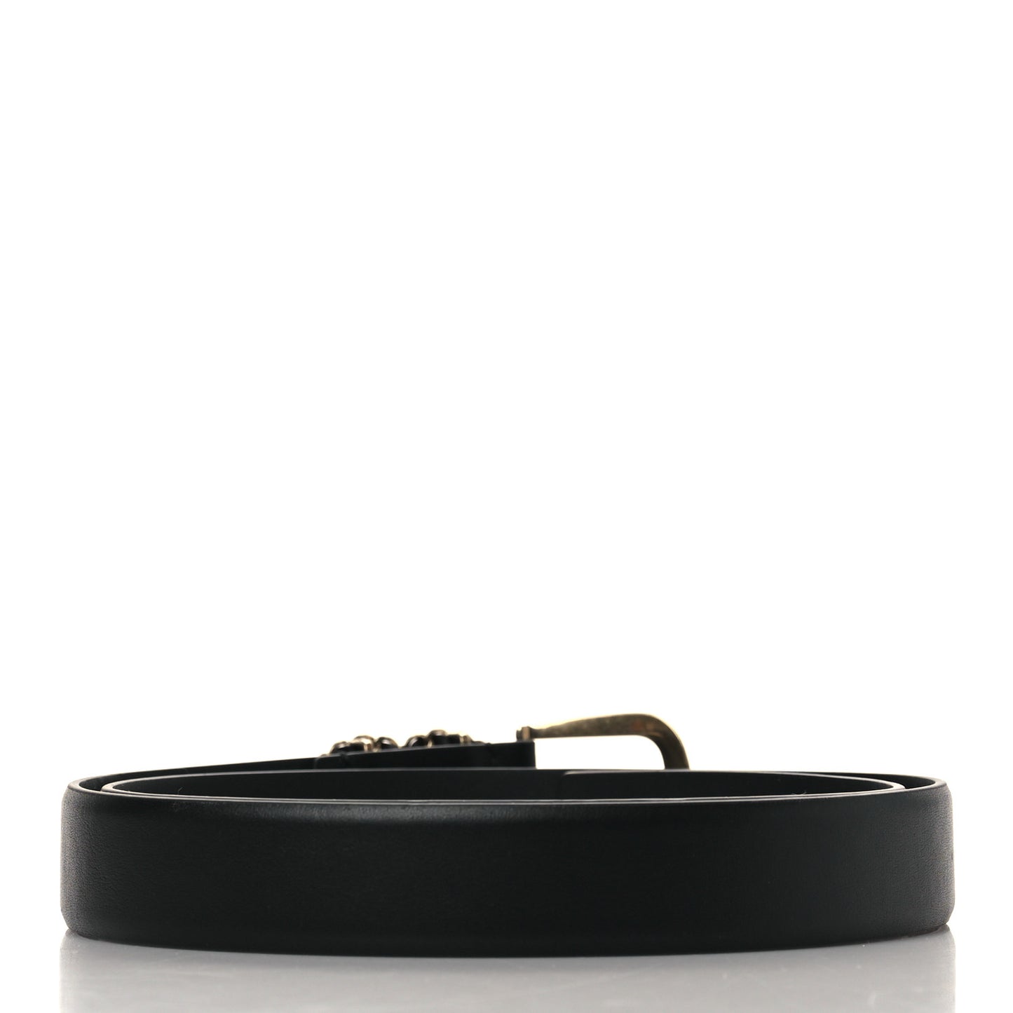 Calfskin CC Chain Belt 80 32 Black