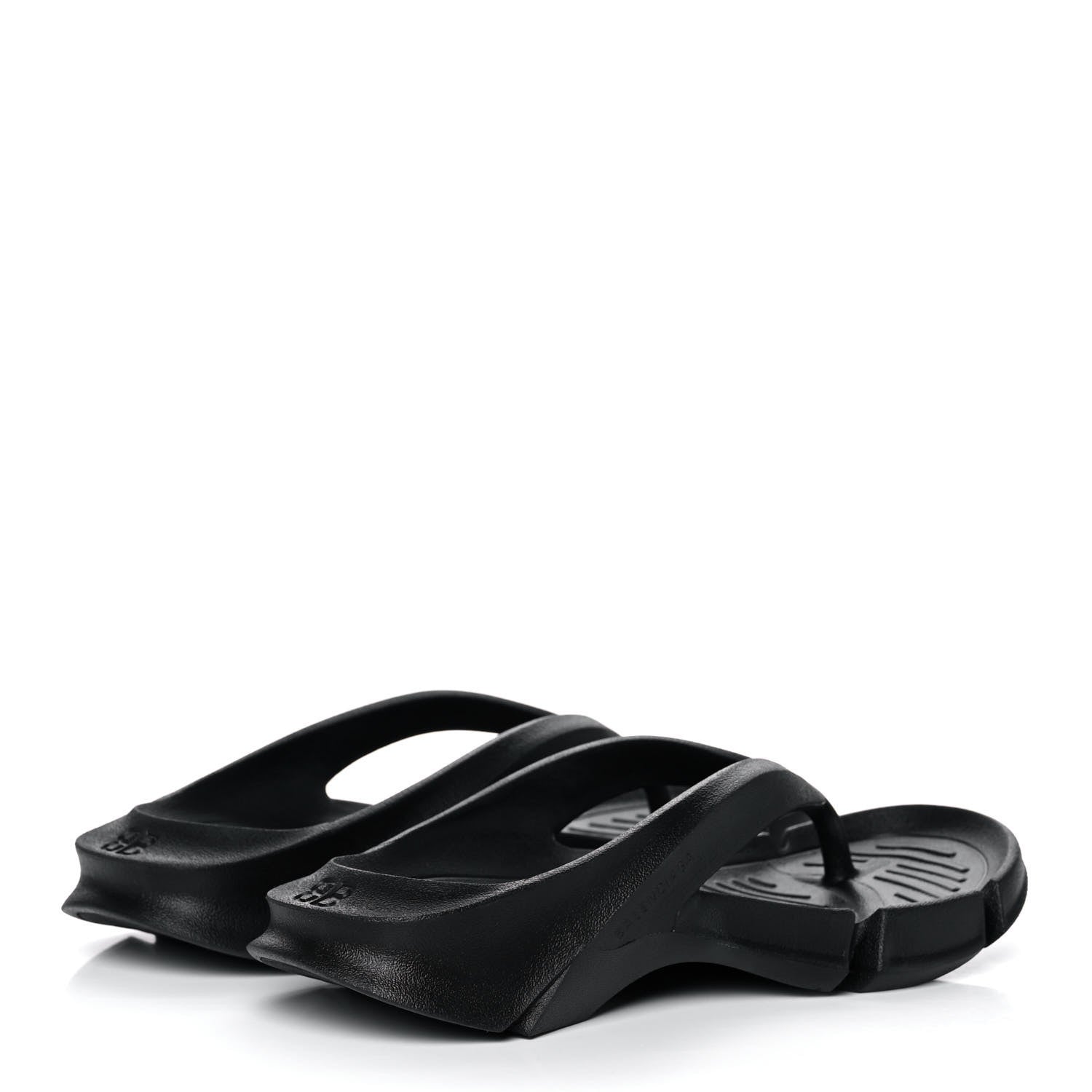 Balenciaga Rubber Womens Mold Thong Sandals 37 Black 4 of 8