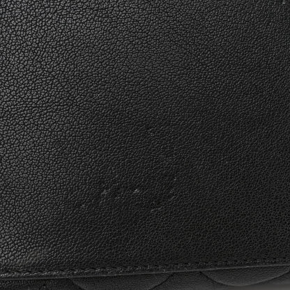 Chanel Shiny Sheepskin Quilted Large Trapezio Flap Black 11 of 13