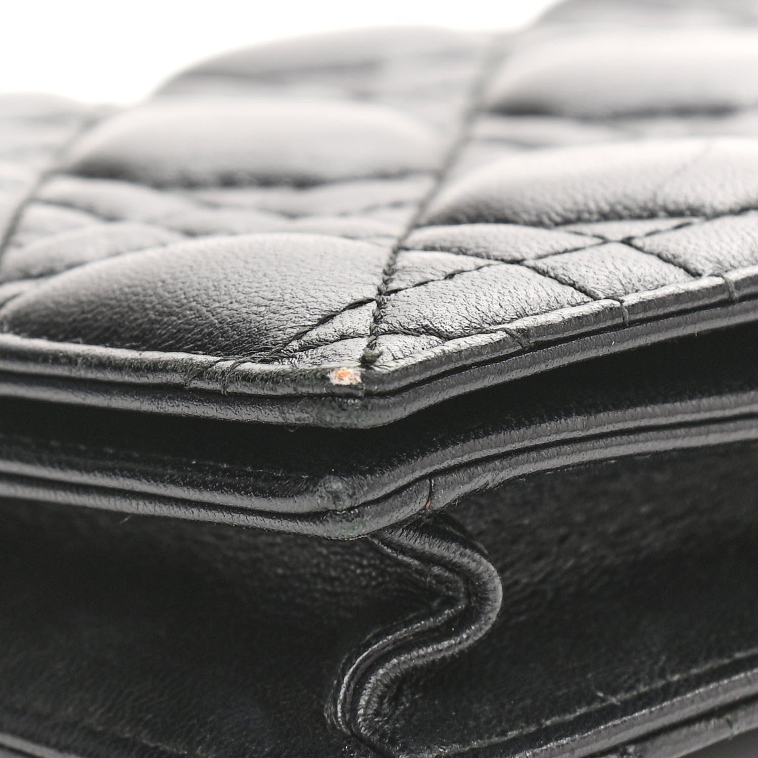 Christian Dior Lambskin Cannage Lady Dior Convertible Clutch Black 10 of 14