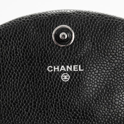 Chanel Caviar Half Moon Wallet On Chain WOC Black 6 of 8