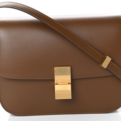 Celine Box Calfskin Medium Classic Box Flap Bag Camel 8 of 10