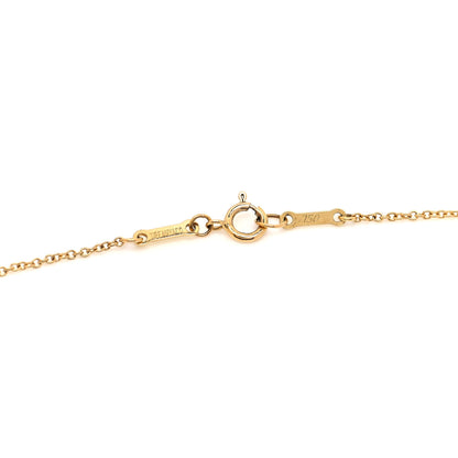 Tiffany 18K Yellow Gold Elsa Peretti Whale Tail Pendant Necklace 4 of 5