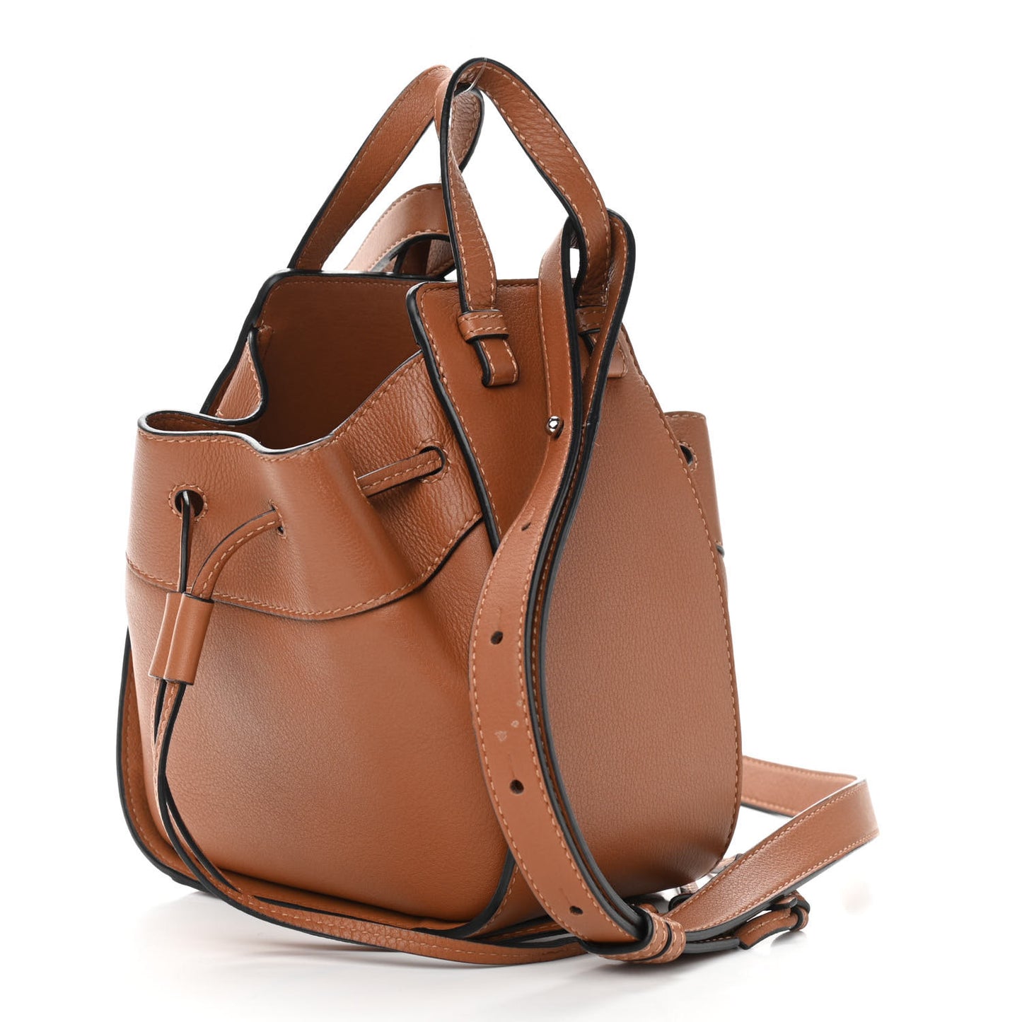 Calfskin Mini Hammock Shoulder Bag Tan