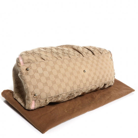 Monogram Large D Gold Shoulder Bag Pink