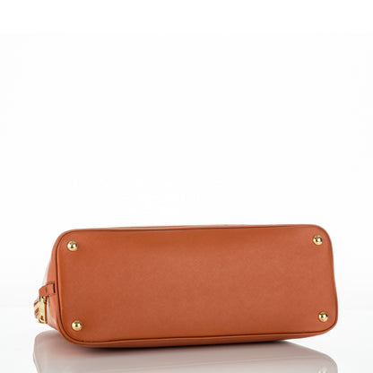 Prada Saffiano Lux Large Promenade Tote Papaya 4 of 8