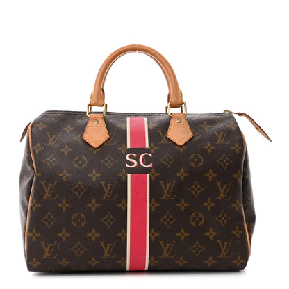 Louis Vuitton Monogram My LV Heritage Speedy 30 Fuchsia White 1 of 15