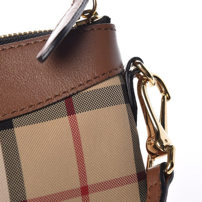 Burberry Horseferry Check Peyton Crossbody Clutch Bag Brown 11 of 15