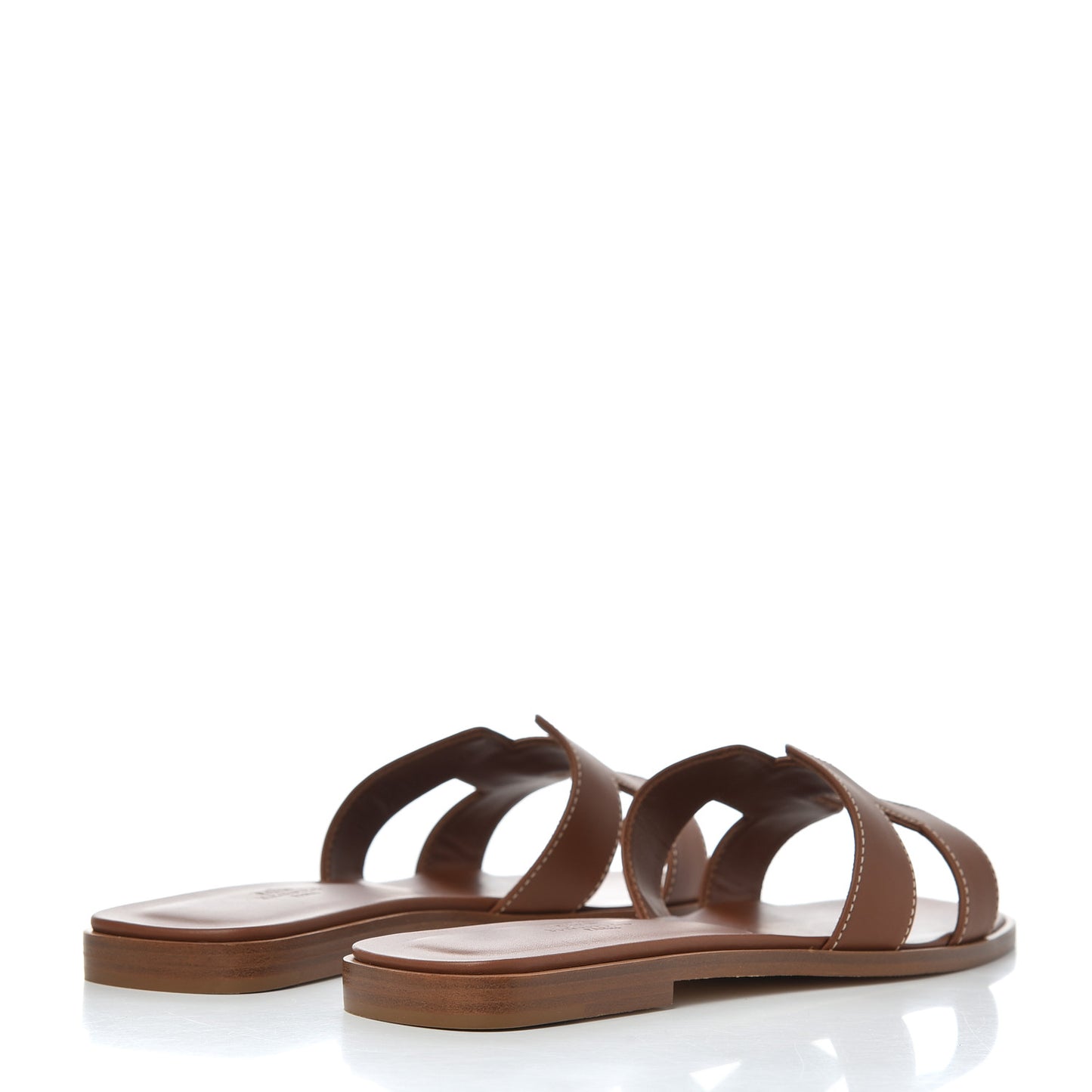 Box Calfskin Oran Sandals 37.5 Gold