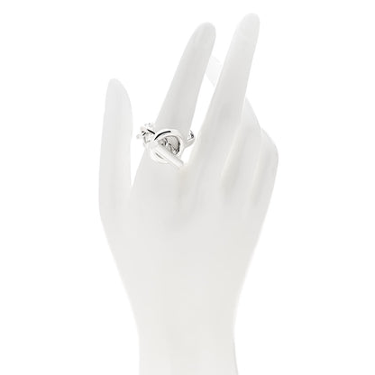 Hermes Sterling Silver GM Croisette Ring 57 8 2 of 5