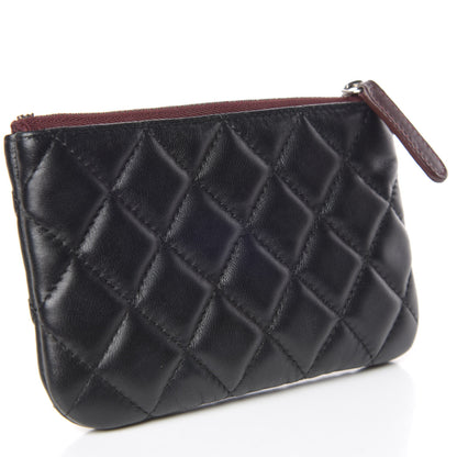 Chanel Lambskin Quilted Small Cosmetic Case Black 3 of 8