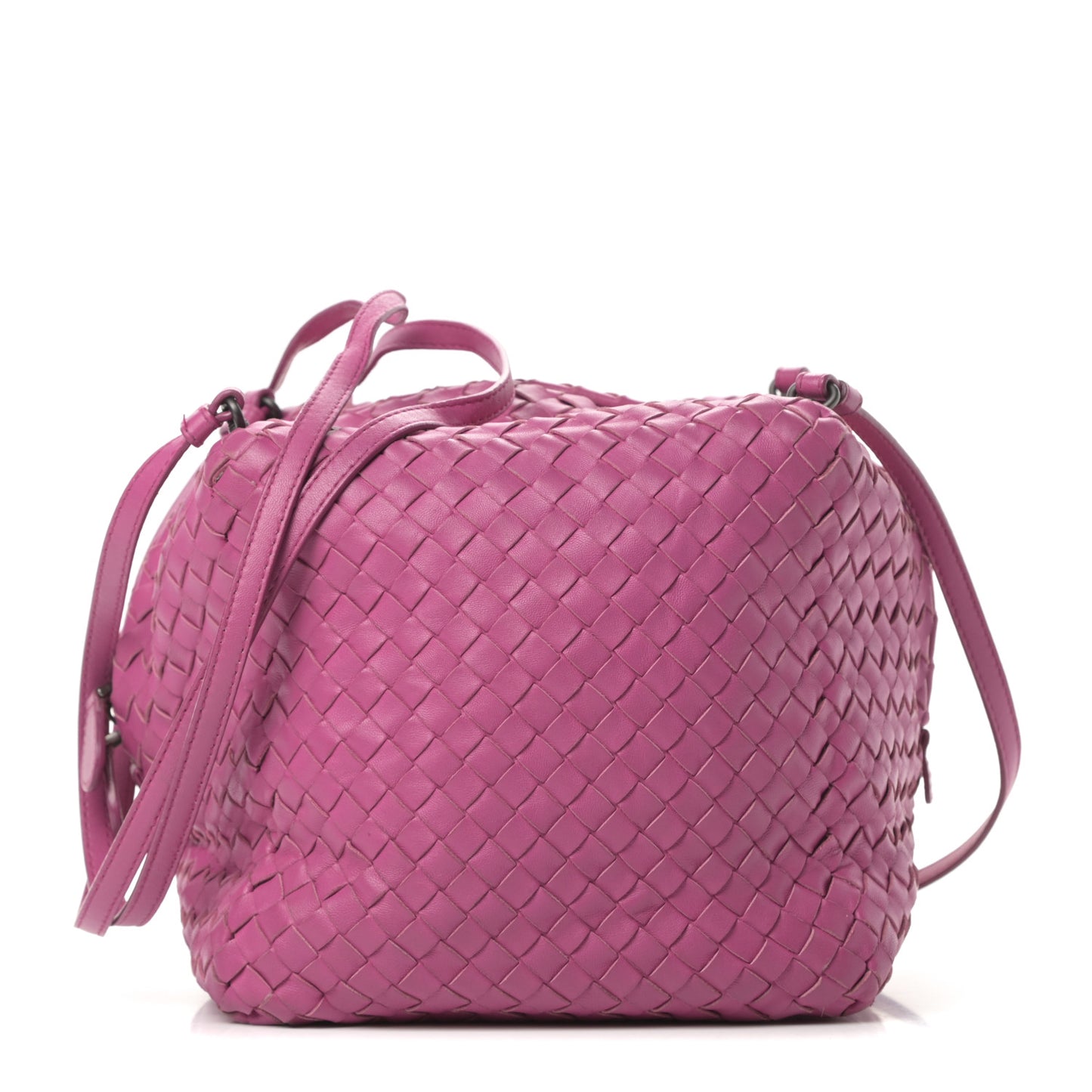 Nappa Intrecciato Cube Messenger Ametiste
