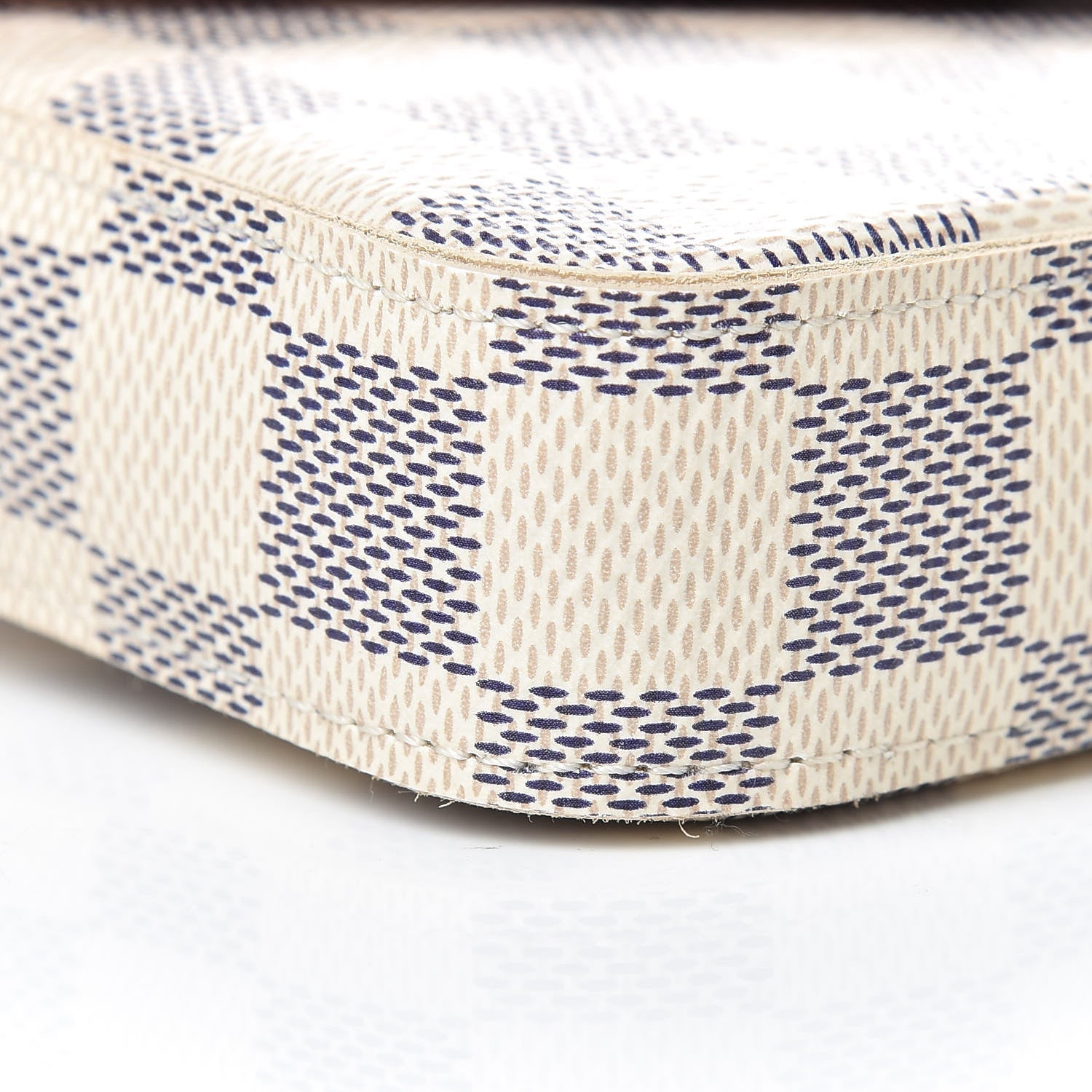Louis Vuitton Damier Azur Pochette Felicie Chain Wallet Rose Ballerine 13 of 14