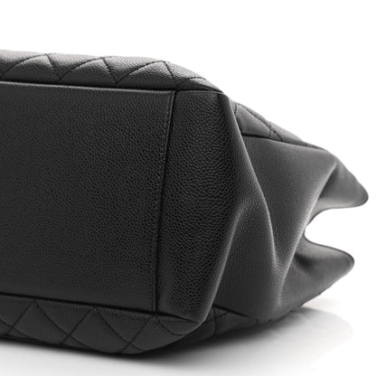 Chanel Caviar Quilted Grand Shopping Tote GST Black 10 of 13