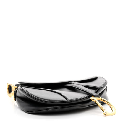 Christian Dior Calfskin Saddle Bag Black 4 of 13