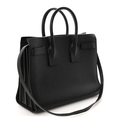 Saint Laurent Grained Calfskin Small Sac De Jour Black 3 of 9