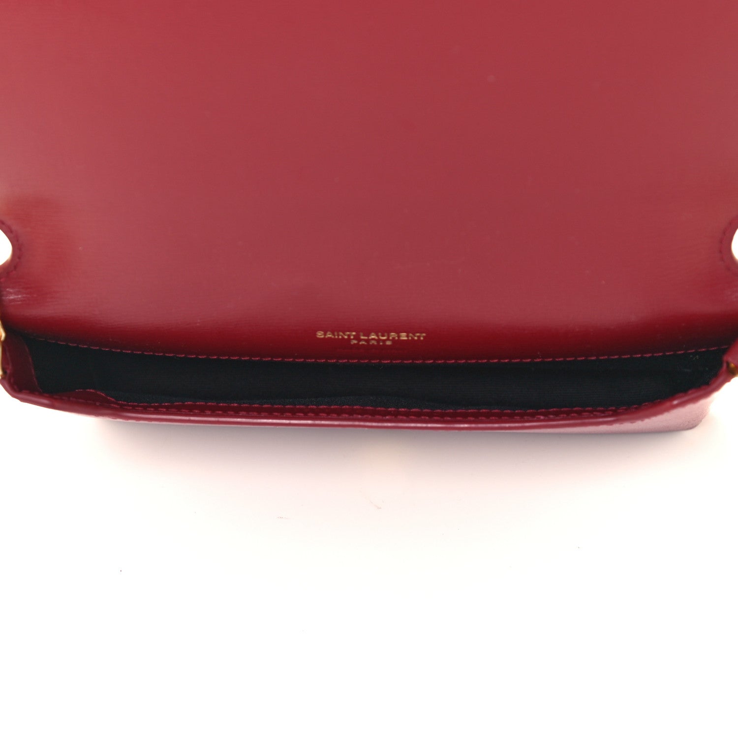 Saint Laurent Smooth Calfskin Monogram Phone Holder Crossbody Opyum Red 7 of 11