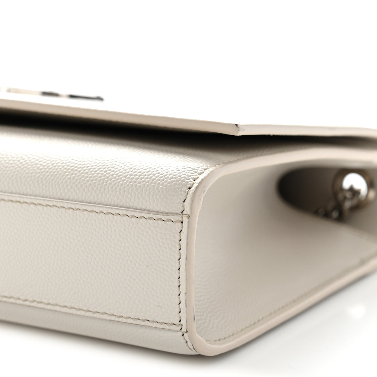 Grain De Poudre Medium Classic Monogram Kate Satchel Icy White