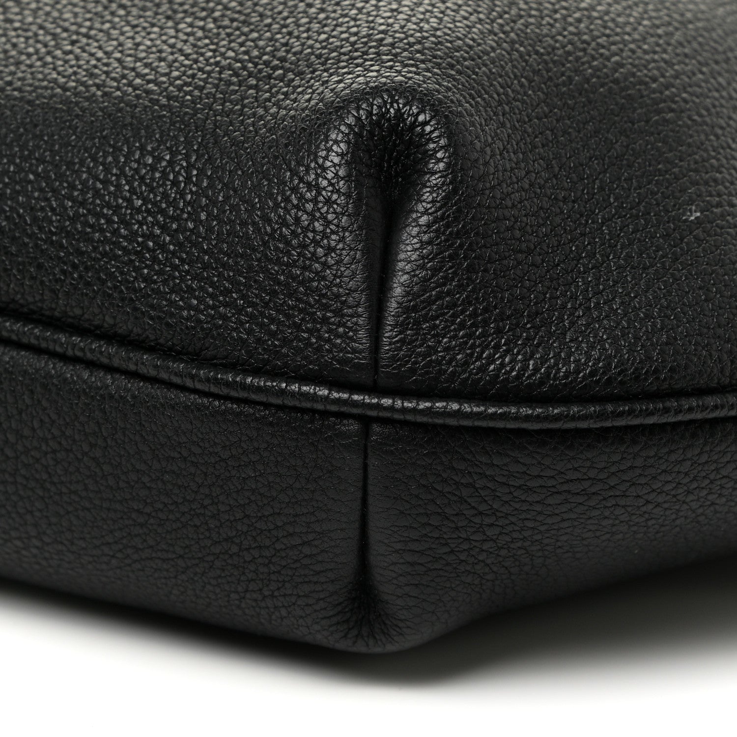 Gucci Grained Calfskin Logo Half Moon Hobo Black 10 of 14