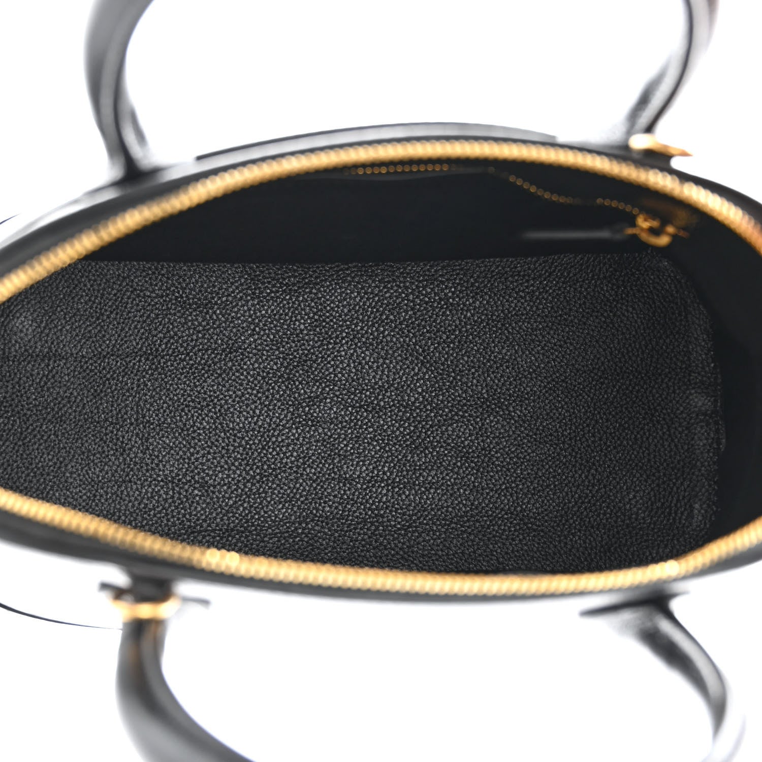 Balenciaga Grained Calfskin Logo S Ville Top Handle Bag Black White 5 of 11