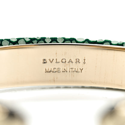 Bulgari Galuchat Serpenti Forever Bracelet Green 4 of 5
