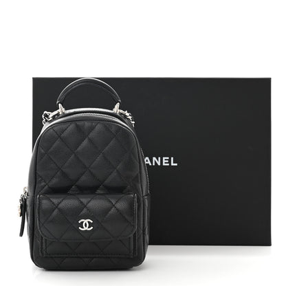 Chanel Caviar Quilted CC Mini Classic Backpack Black 11 of 11