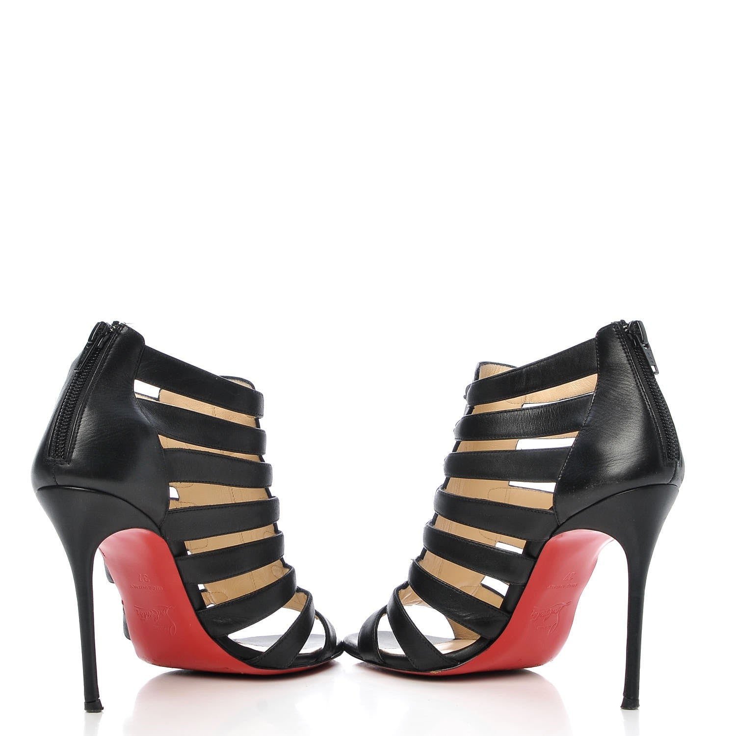Christian Louboutin Calf VIP Denis 100 Bootie 37 Black 5 of 9