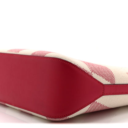 Hermes Swift Toile H Cabas H En Biais 27 Ecru FRAMBOISE 10 of 11