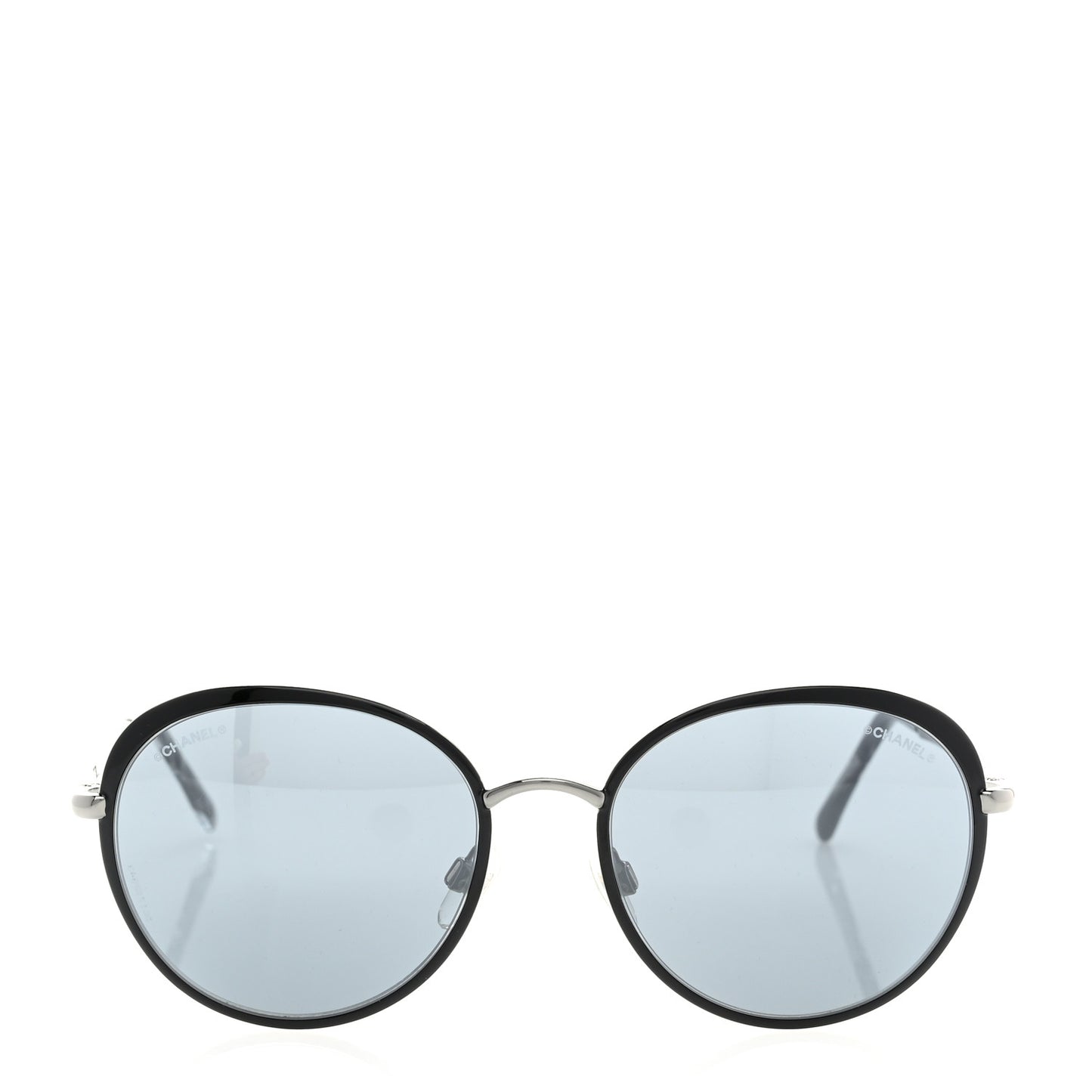 Round Spring Sunglasses 4206 Black