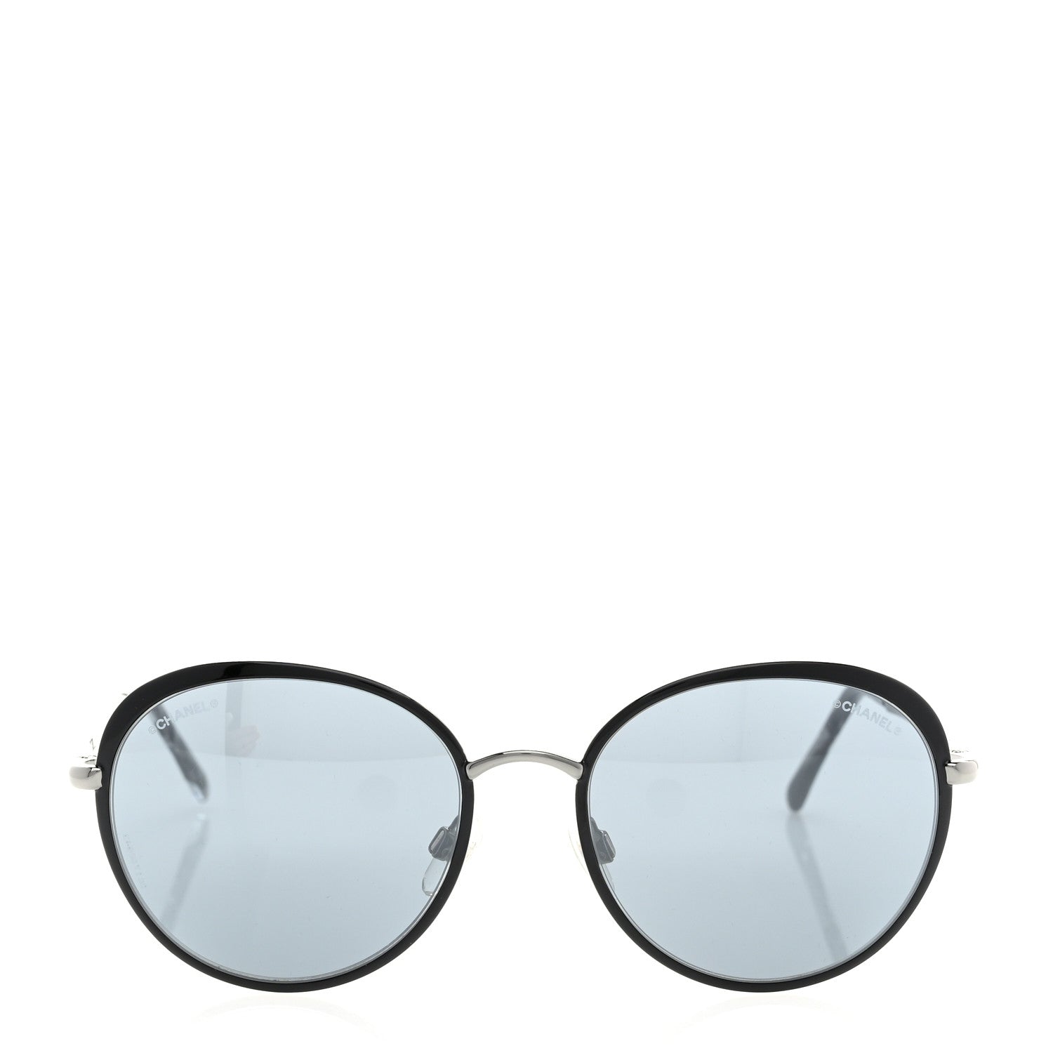 Chanel Round Spring Sunglasses 4206 Black 2 of 8