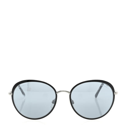 Chanel Round Spring Sunglasses 4206 Black 2 of 8