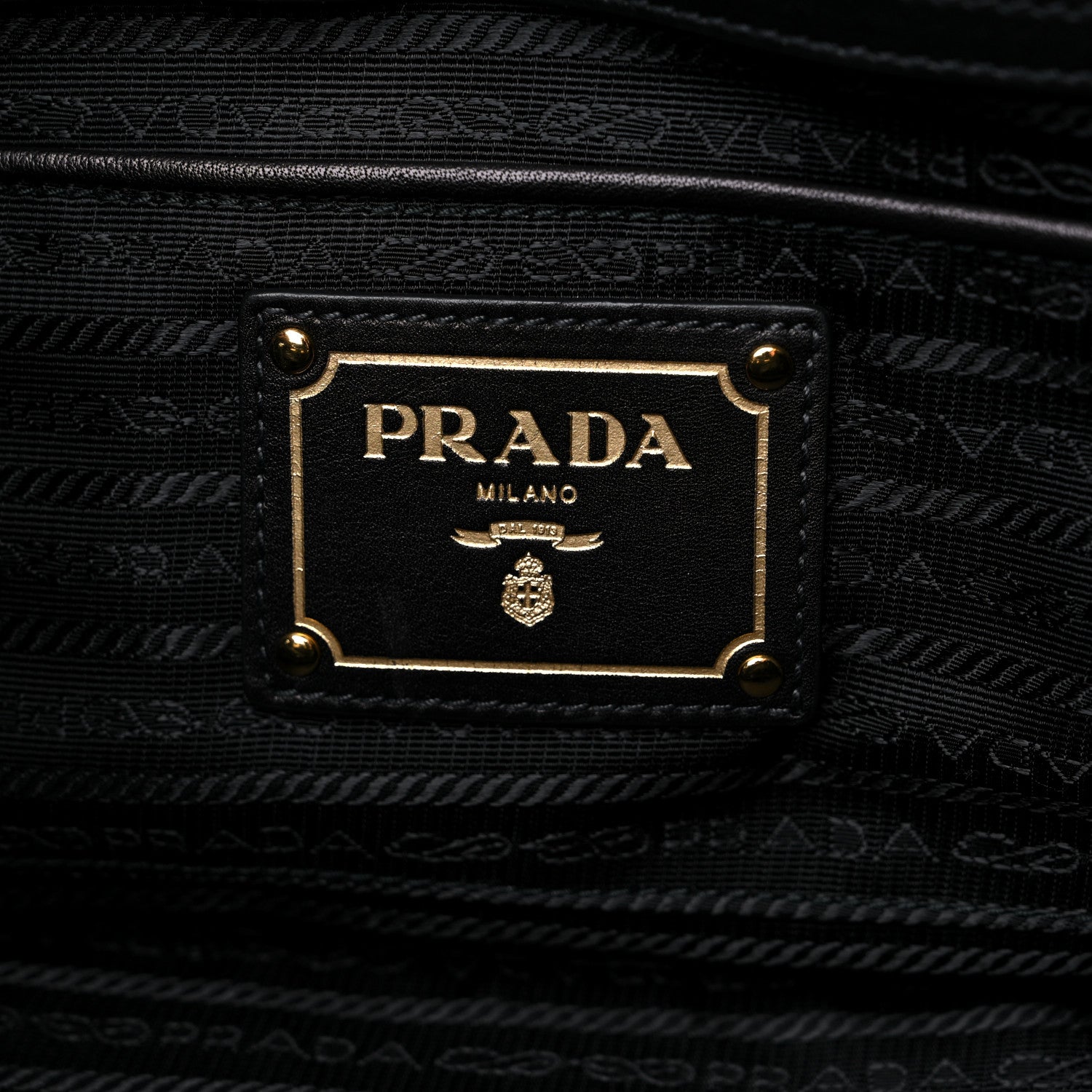 Prada Soft Calf Bow Tote Black 6 of 11