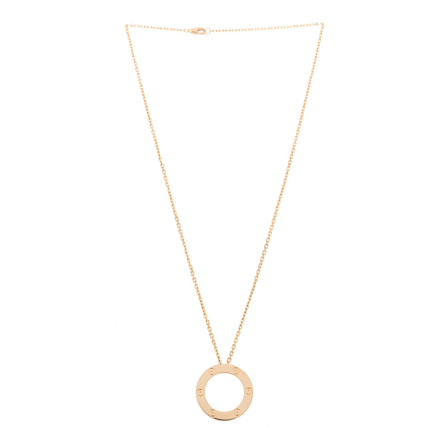 Cartier 18K Pink Gold LOVE Pendant Necklace 4 of 6