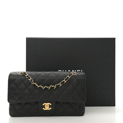 Chanel Caviar Quilted Medium Double Flap Black 12 of 12
