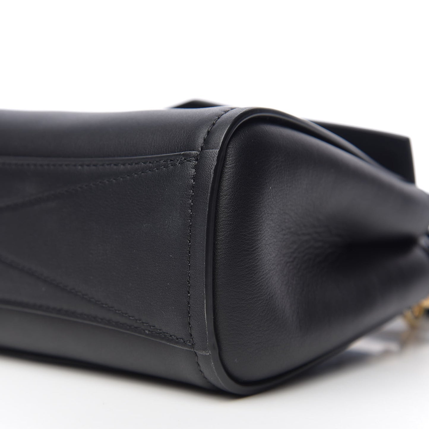 Calfskin Mini Mystic Shoulder Bag Black