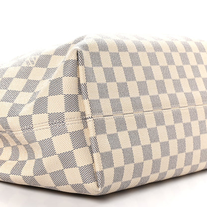 Louis Vuitton Damier Azur Graceful MM Rose Ballerine 7 of 9