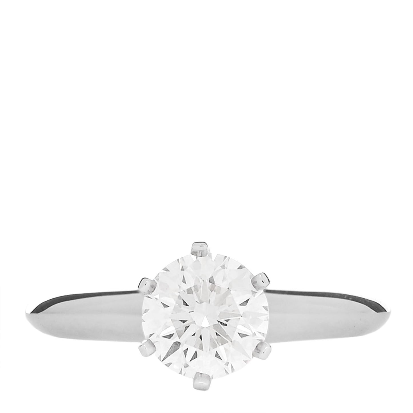 Platinum Diamond .97ct Solitaire Engagement Ring 47 4