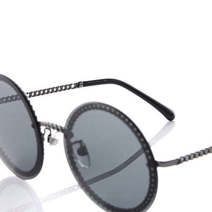 Chanel Round Chain Sunglasses 4245 Gold 6 of 14