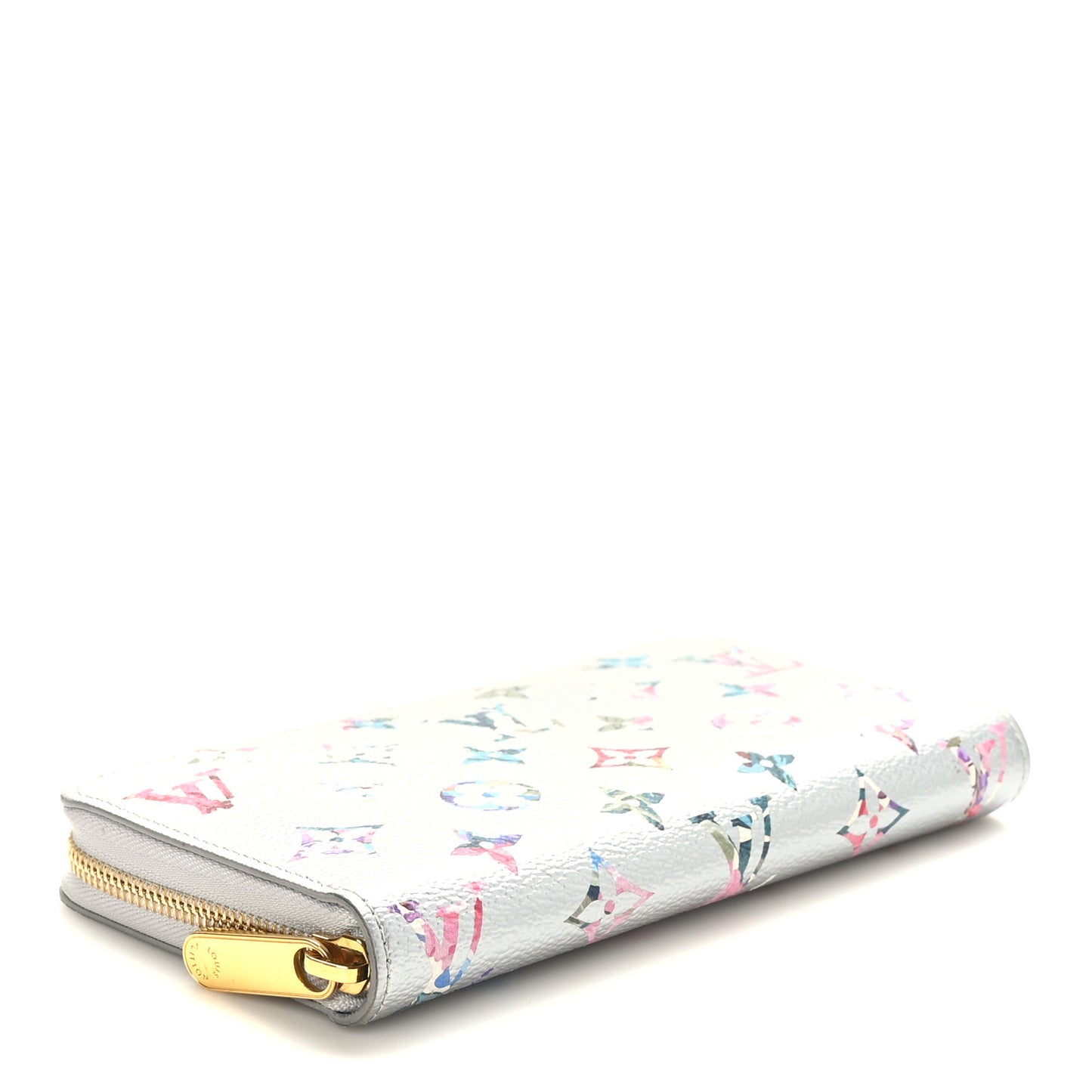 Metallic Monogram LV Garden Zippy Wallet Silver