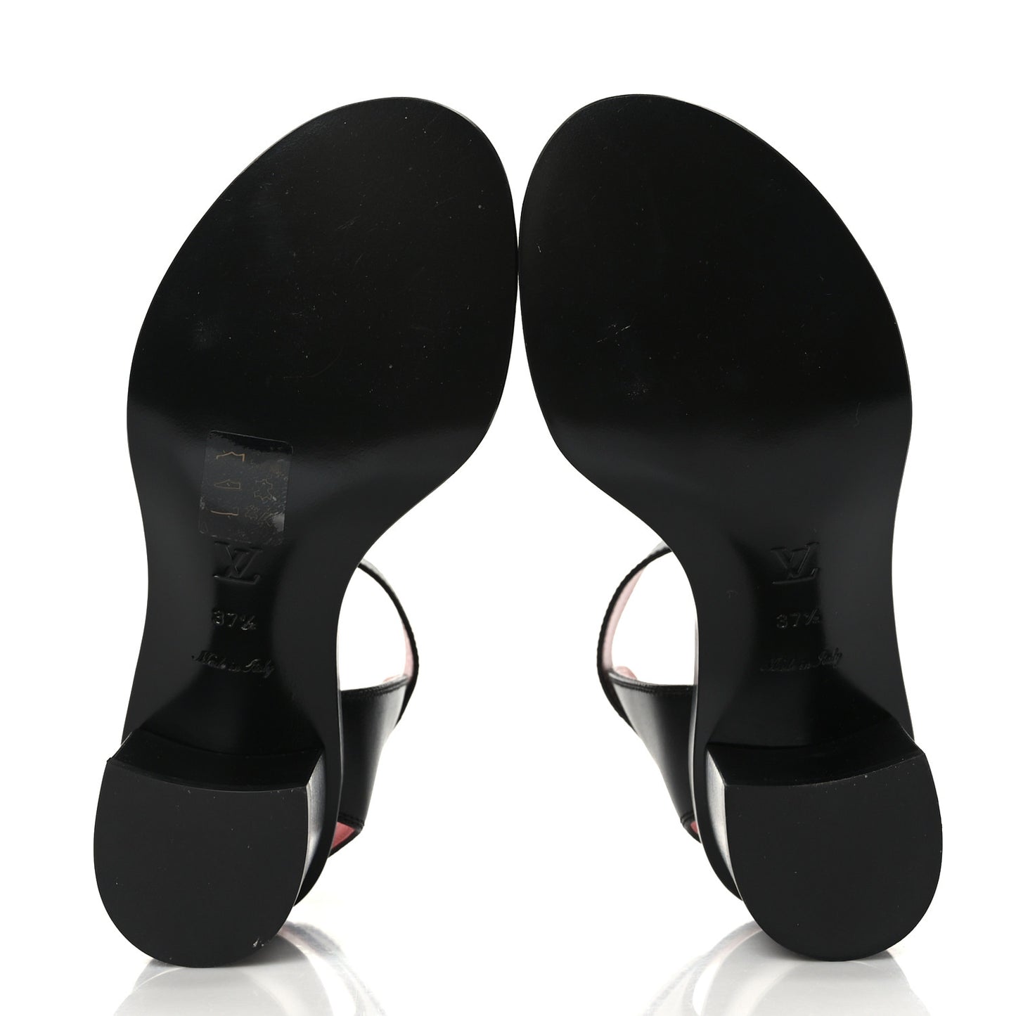 Calfskin Monogram Passenger Sandals 37.5 Black
